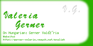 valeria gerner business card